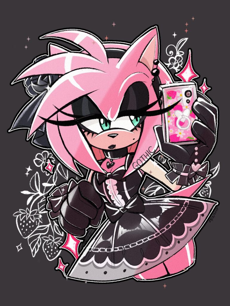 Goth Amy Rose PFP