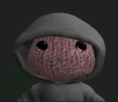 Sackboy PFP Black and White