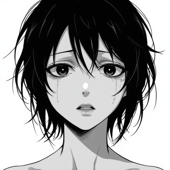 Aesthetic Sad PFP Black and White