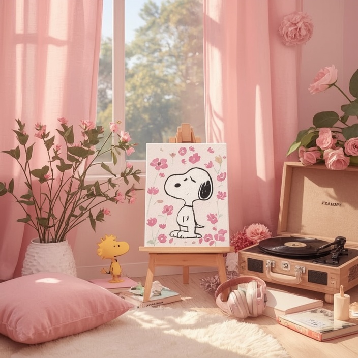 Red Cute Snoopy PFP