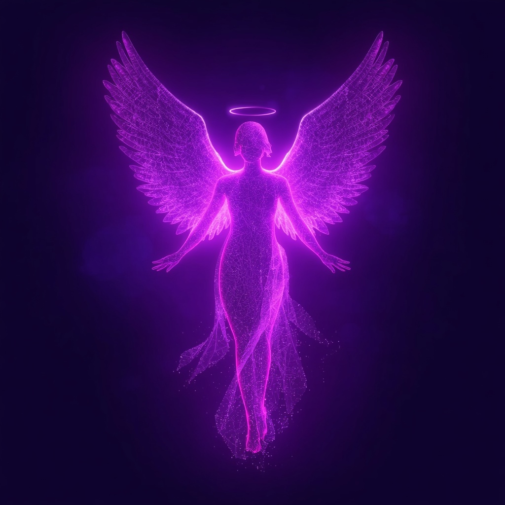 Purple Angel Aesthetic PFP